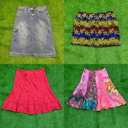 Y2k mix stuff skirt