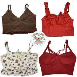Y2K Vintage Crop & Bralette Tops – 10pcs Wholesale..