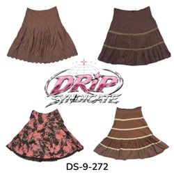 Cute Y2K Poly Skirt For Effortless Street Style (D..