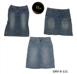 Denim Midi Skirt – Women’s Premium Y2K Vintage Fas..