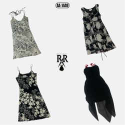 Y2k Black Gothic Mix Dresses (AA-1449)