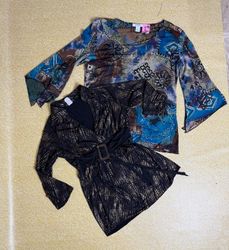TH510 Y2K Mesh Sleeve Top – Sheer Vintage Long Sle..