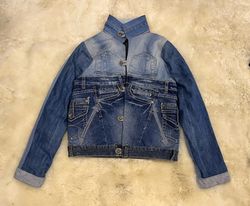 Upcycled Luxe Patch Denim Jacket (Women’s)