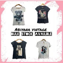 Y2K Half Sleeve Baby Tee  – Cute Teddy & Paris Gra..