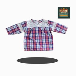 Upcycled Lace Smock Shirt
