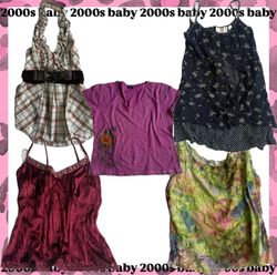 Vintage summer romance tops-303