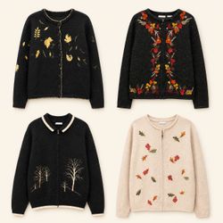 Y2k Fall Harvest Sweaters
