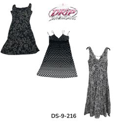 Y2K Bedrucktes Poly Maxi Kleid – Retro Chic (DS-9-..