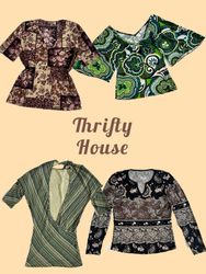 Y2K mandala print Tops(TH/676)