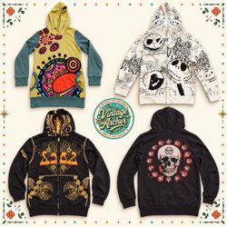 Y2K Graphic Statement Hoodies Mix :10pcs H3