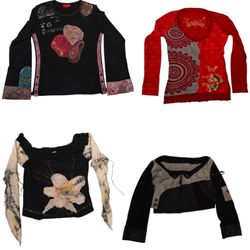 Top tendance à manches longues pour femmes Y2k