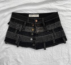 Upcycle Multi-Waistband /Belted Mini Skirt (DV -08..
