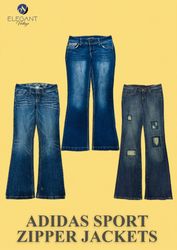 Y2K Embroidered Flared Jeans - EV0006