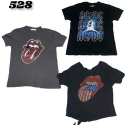 Music Printed T-Shirts for women (brands) Hard Roc..