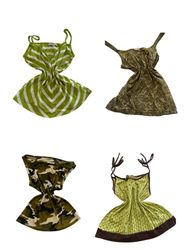 Y2K Green Striped Camisoles-ST-348