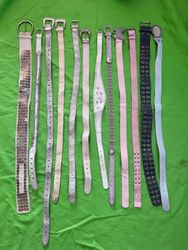 Cintos de Couro com Tachas Estilo Y2K Oeste