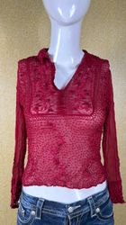 10 Pc Vintage Y2K Sheer Lace & Mesh Tops Collectio..
