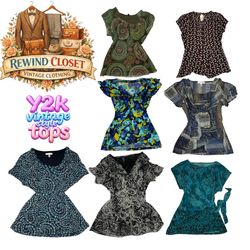 Y2K vintage style tops