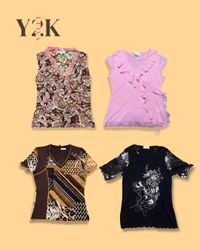 Y2K Mixed Print Top Bundle (Yv-735)