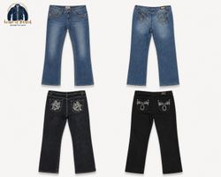 y2k flared jeans
