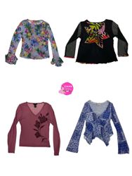 Y2K unique mesh tops