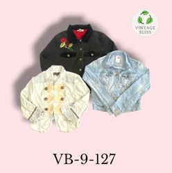 Y2K Vintage Denim Jacket Wholesale Bundle  (VB-9-1..
