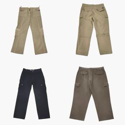 Workwear Style Cotton Cargo Pants