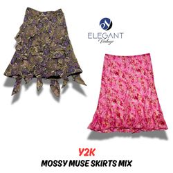 Y2K Mossy Muse Skirts - EV0369