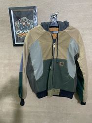 Upcycled Carhartt hooded jacket 🐒