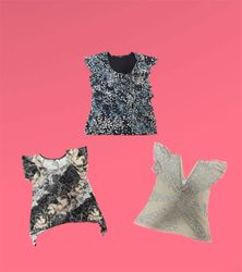 Blouses imprimées Y2K en styles floraux et à motif..