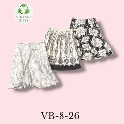 Y2K Black & White Cotton Skirt Wholesale Bundle As..