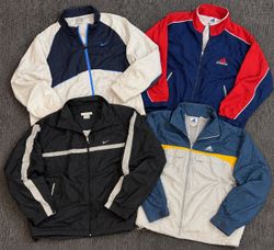 Nike or adidas vintage windbreaker jackets