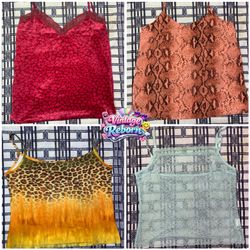 Y2K Vintage Animal Print & Lace Cami Bun..