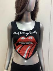 Upcycled Music Bands Handkerchief Crop Tops (Dc-09..