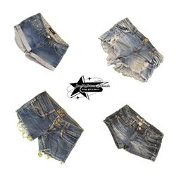 Y2K Paris Hilton Era Girl Denim Shorts B2F-193