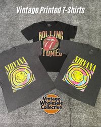 🔴 Vintage Bedruckte T-Shirts - (14/09)