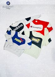 Upcycled Puma & Mix Branded Sweatshirt - EVR0443