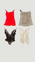Y2k Romantic Lingerie Tops and Camisoles Lot