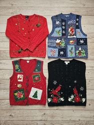 Cardigans de Tricot com Tema de Natal