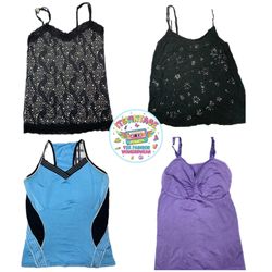 Vintage Y2K Embellished Cami & Top Bundle – 12pcs ..