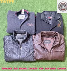 Vintage mix brand jacket and lather jacket Tr 179