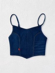 Upcycled Levi’s Denim Corset Top