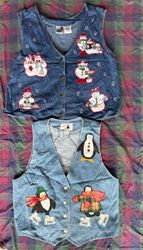 Denim Christmas waistcoat 15 pieces