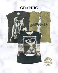 Y2K Graphic T-Shirts (ZKI-146)