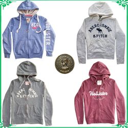 Hollister Abercrombie Y2K Vintage Zip Up Pullover ..