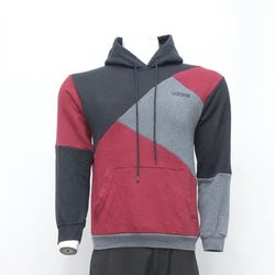 CR2167 UPCYCLED ADIDAS PATCHWORK HOODIE
