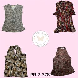 Women’s Printed Poly Blouse Collection – Y2K Retro..