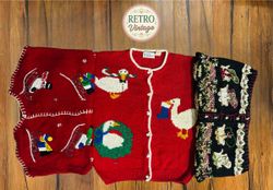 Vintage y2k Christmas Knits |  (R)
