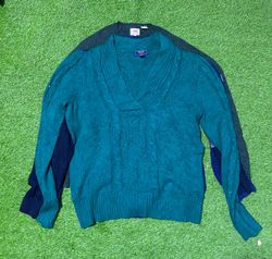 Mixed knitsweater
