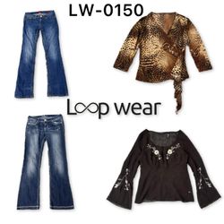 Y2K McBling Flare Denim & Mesh Tops Mix & Match